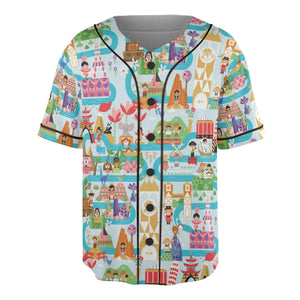 It's Small World Map Unisex Baseball Jersey