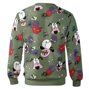 Toon Terror Courage The Cowardly Dog Cardigan