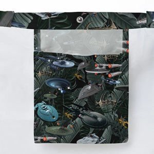 Star Trek Spaceship Pattern Large Tote Bag
