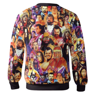 80s 90s Superstars of Wrestling Cardigan
