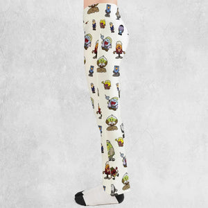 Doctor Who and Mr Men Pattern Flare Leggings