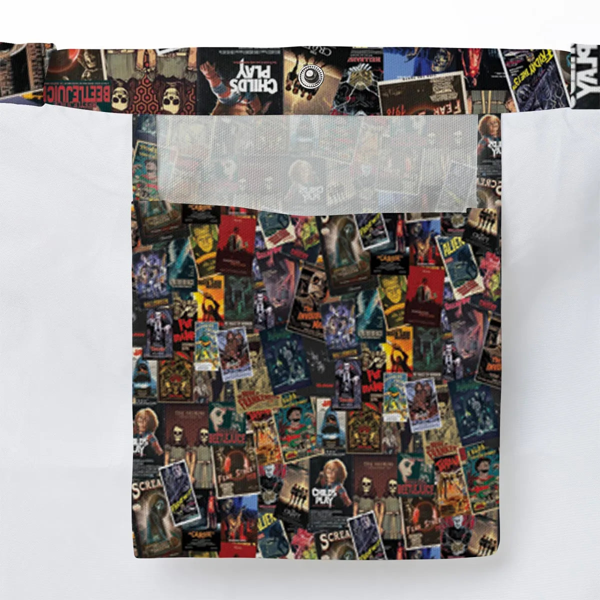 Vintage Horror Pattern Large Tote Bag