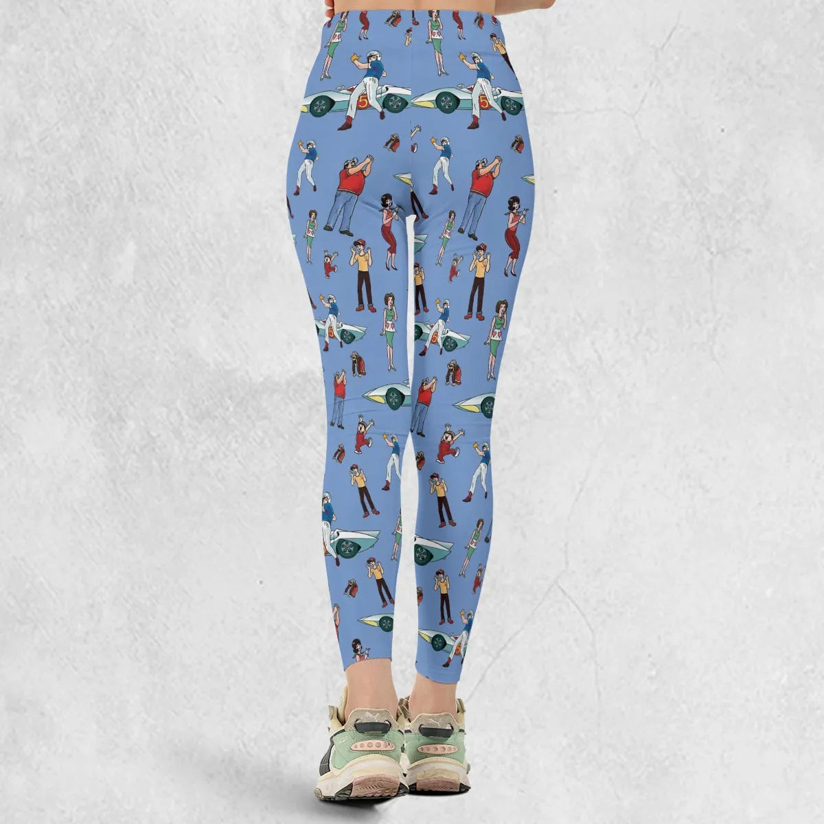 Speed Racer Characters Pattern Legging
