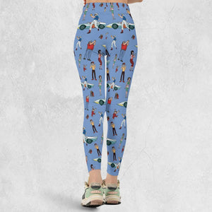 Speed Racer Characters Pattern Legging