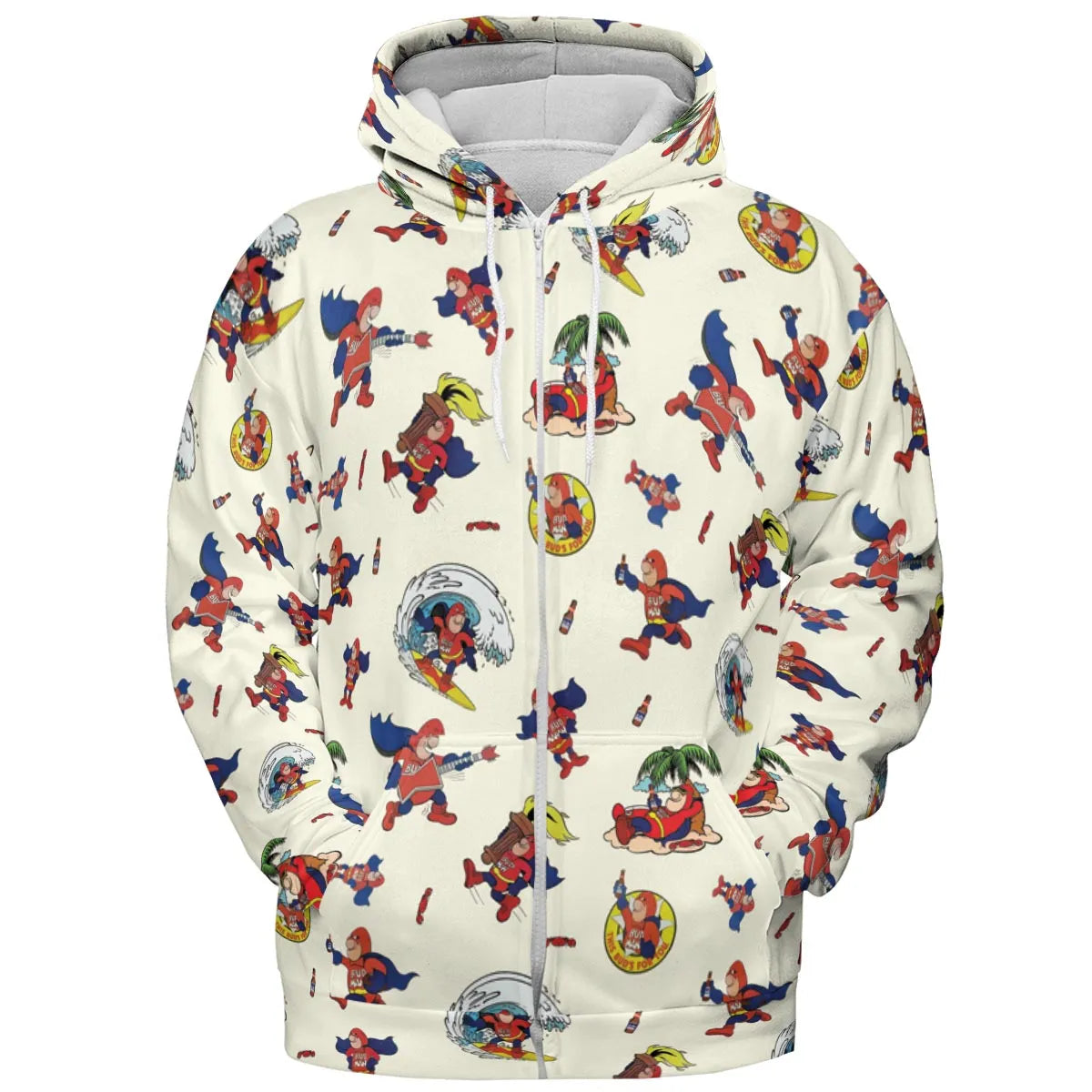 Budweiser Bud Man All-over Print Hoodie