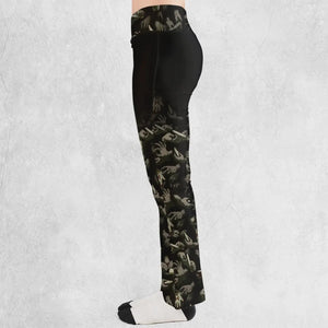 Funny Helping Hands Labyrinth Flare Leggings