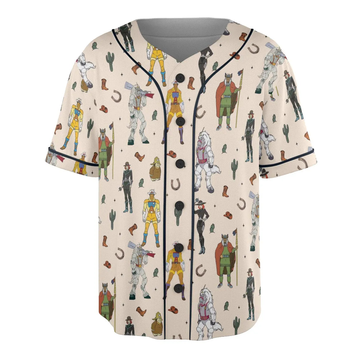 Western Bravestarr Characters Unisex Baseball Jersey