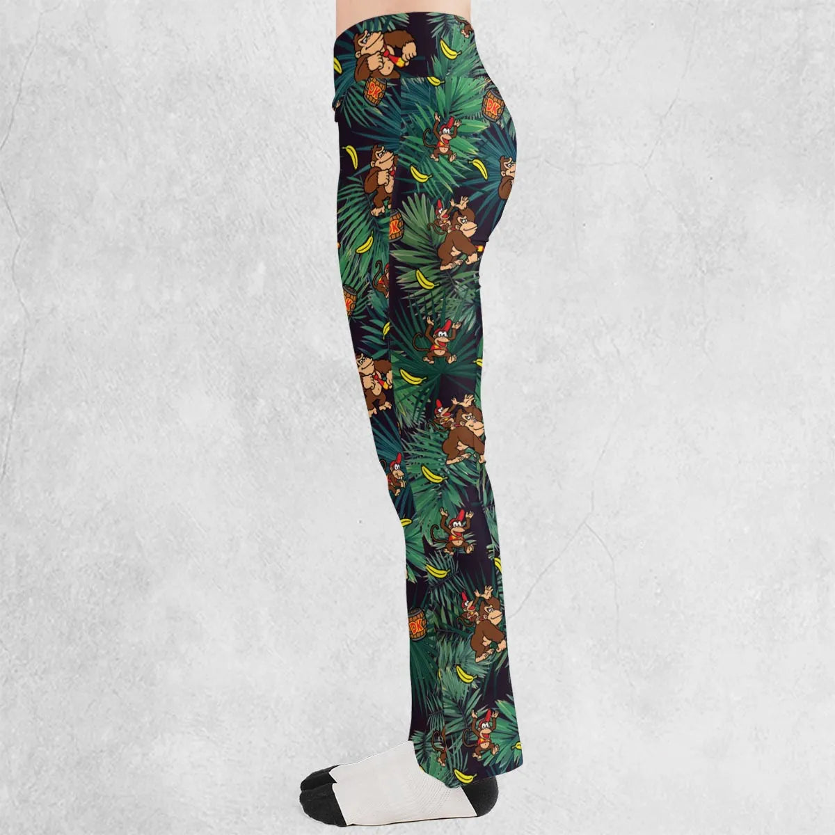 Donkey Kong Nintendo Video Games Flare Leggings