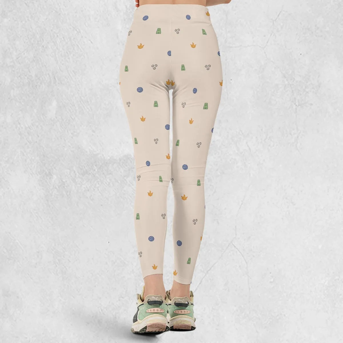 Avatar The Last Airbender Four Elements Pattern Legging