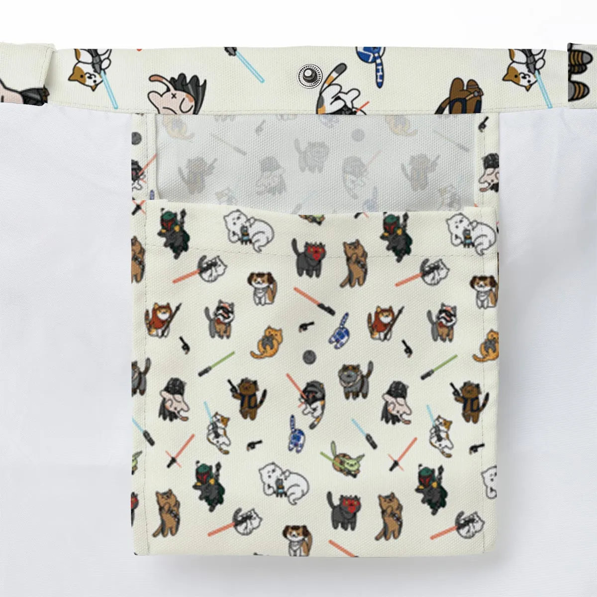Star Wars Characters As Cats Large Tote Bag