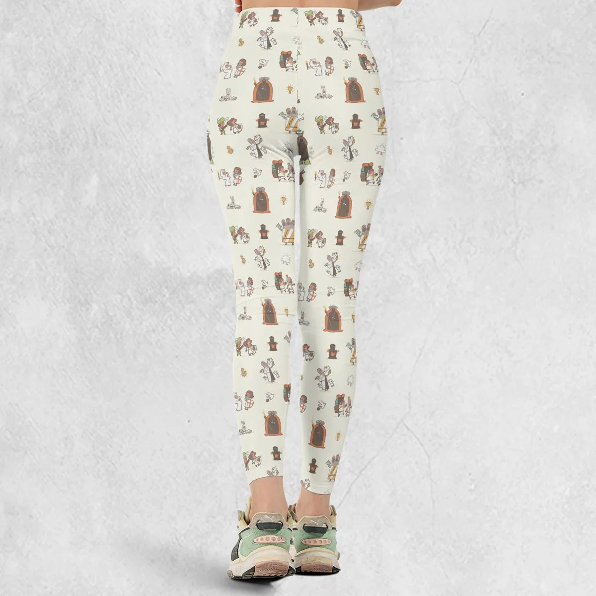 The Holy Grail Pattern Monty Python Button Down Legging