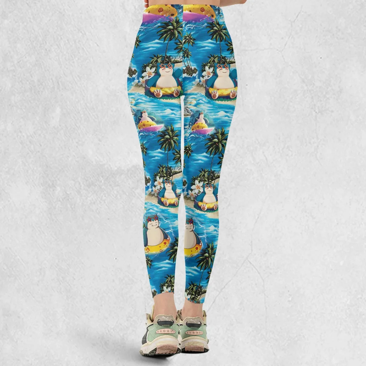 Snorlax Surfing Summer Vibes Legging