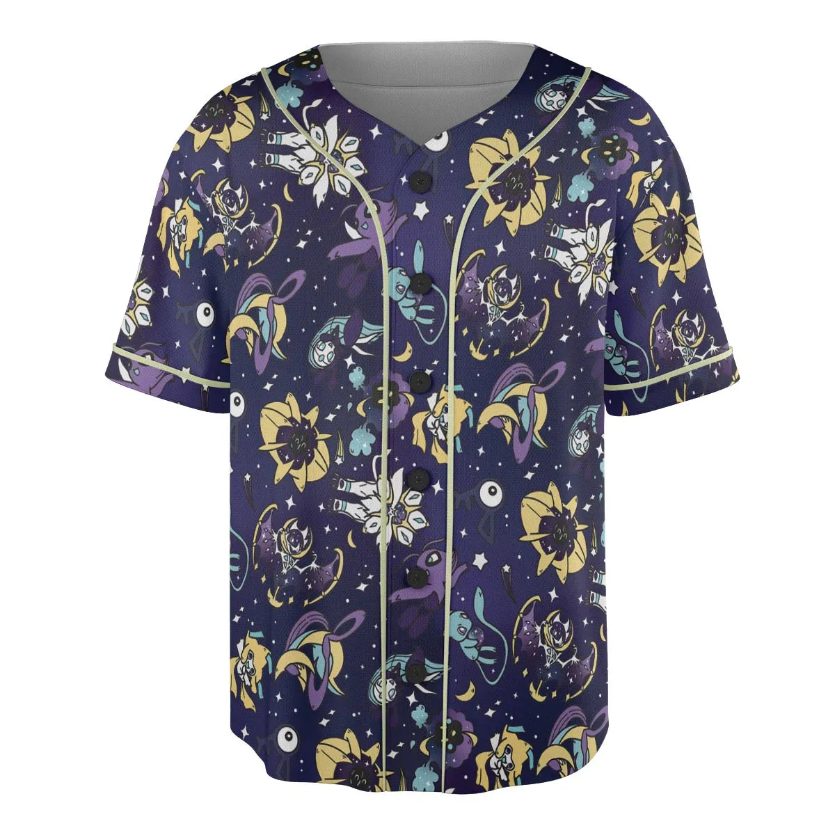 Galaxy Mew Psychic Type Pokemon Unisex Baseball Jersey