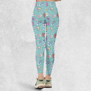 Adventure Time Floral Pattern Legging
