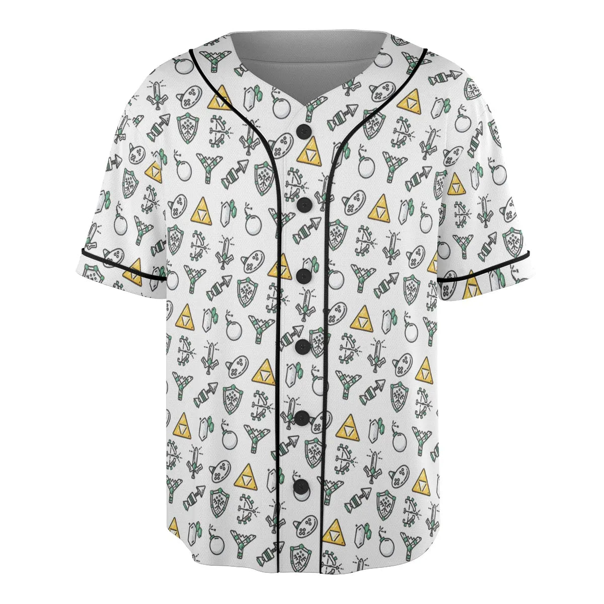 The Zelda Pixel Style Unisex Baseball Jersey