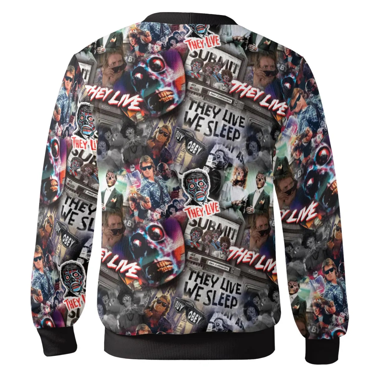 They Live Seamless Pattern Cardigan