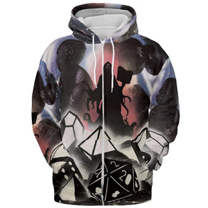 How I Roll DnD All-over Print Hoodie