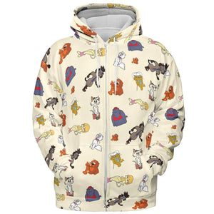Heathcliff and the Catillac Cats All-over Print Hoodie