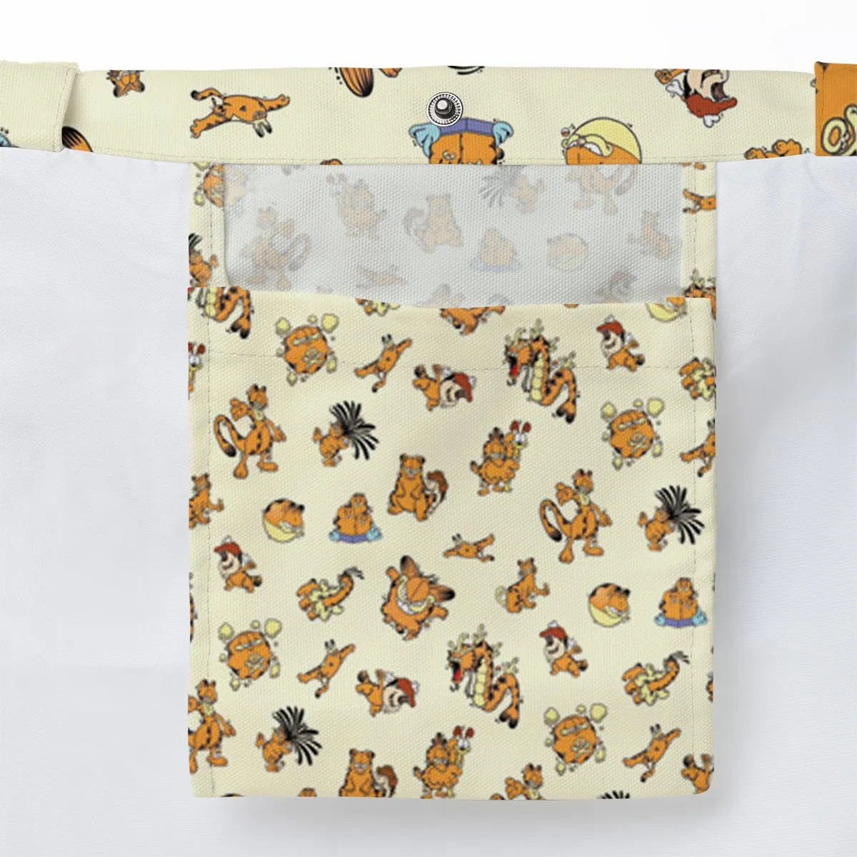 Lazy Legend Garfield Pokemon Mashup Large Tote Bag