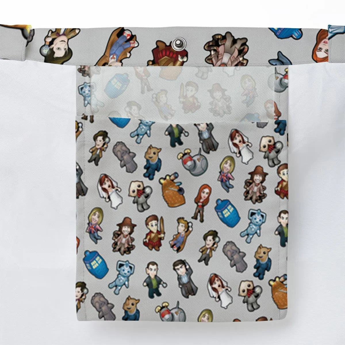 Cartoon Who Doctor Who Large Tote Bag