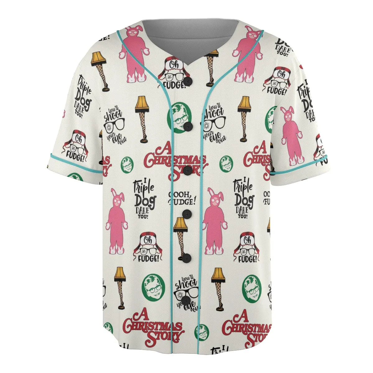 A Christmas Story Pattern Unisex Baseball Jersey