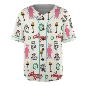 A Christmas Story Pattern Unisex Baseball Jersey