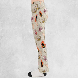 The Wicker Man Pattern Flare Leggings