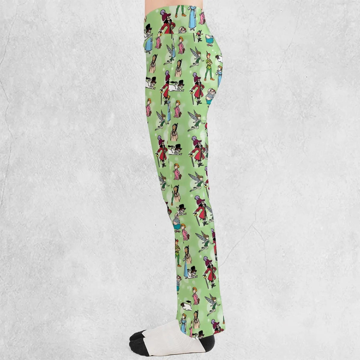 Neverland Doodles Peter Pan Flare Leggings