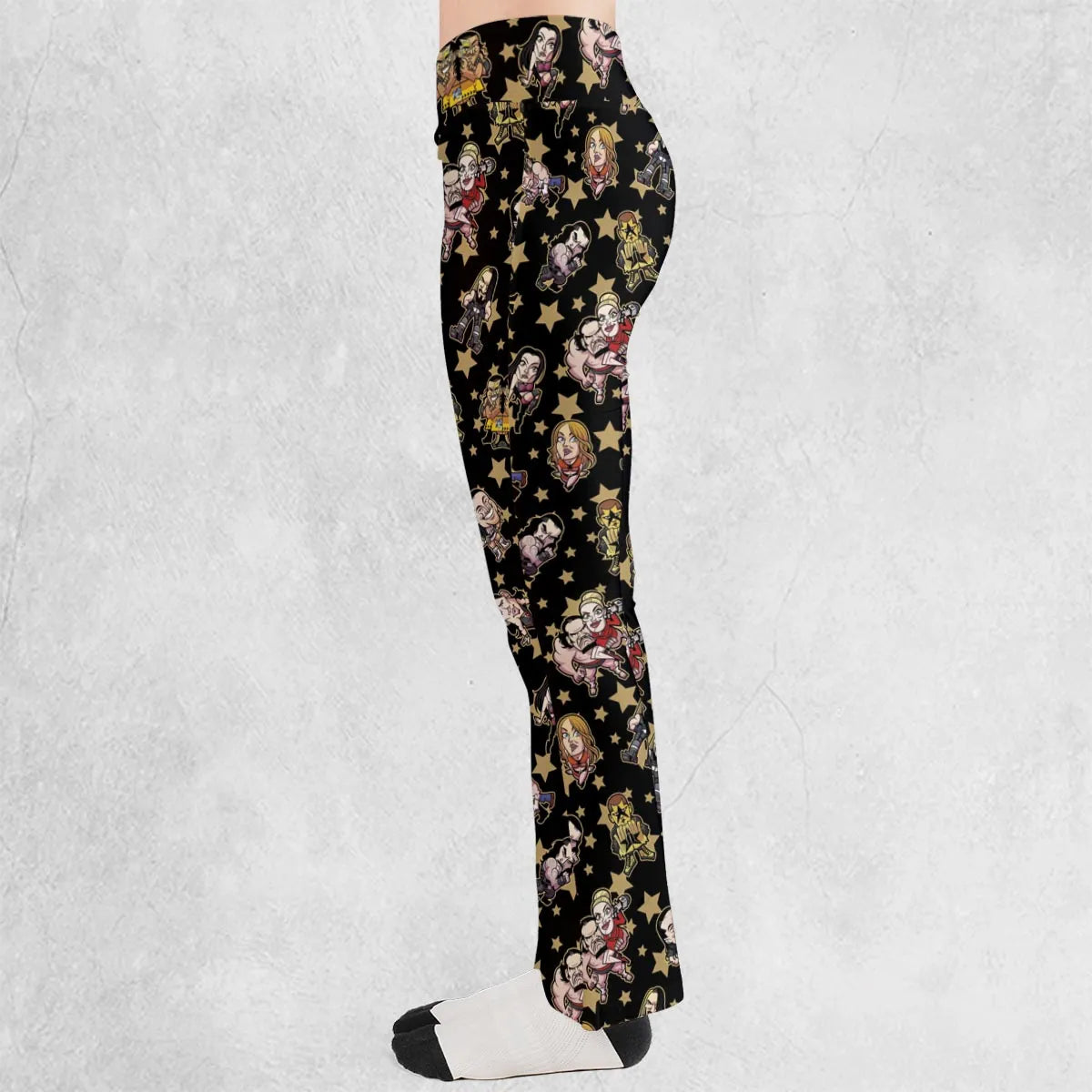 Wrestlers Mini Icons Flare Leggings