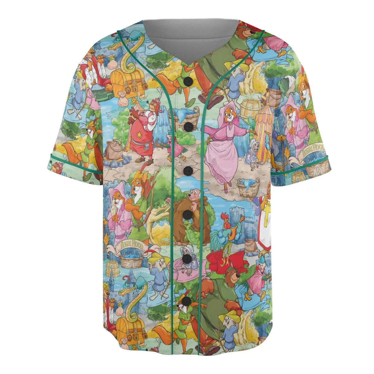 Archer Wood Plaid Robin Hood Unisex Baseball Jersey