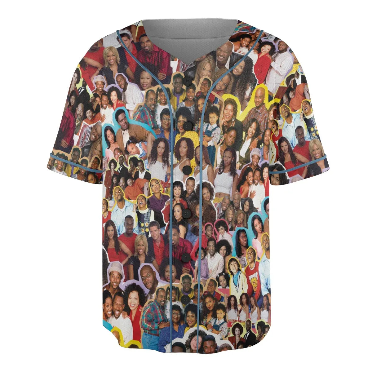 Old Black Sitcom Shows Collage Unisex Baseball Jersey