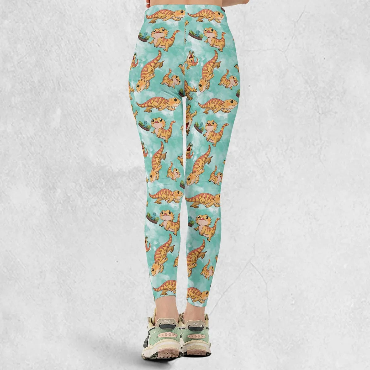 Bearded Dragon Pattern Legging
