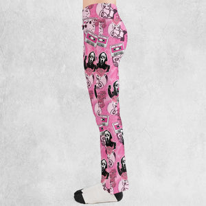 No Your Hang Up Mix Tape Flare Leggings