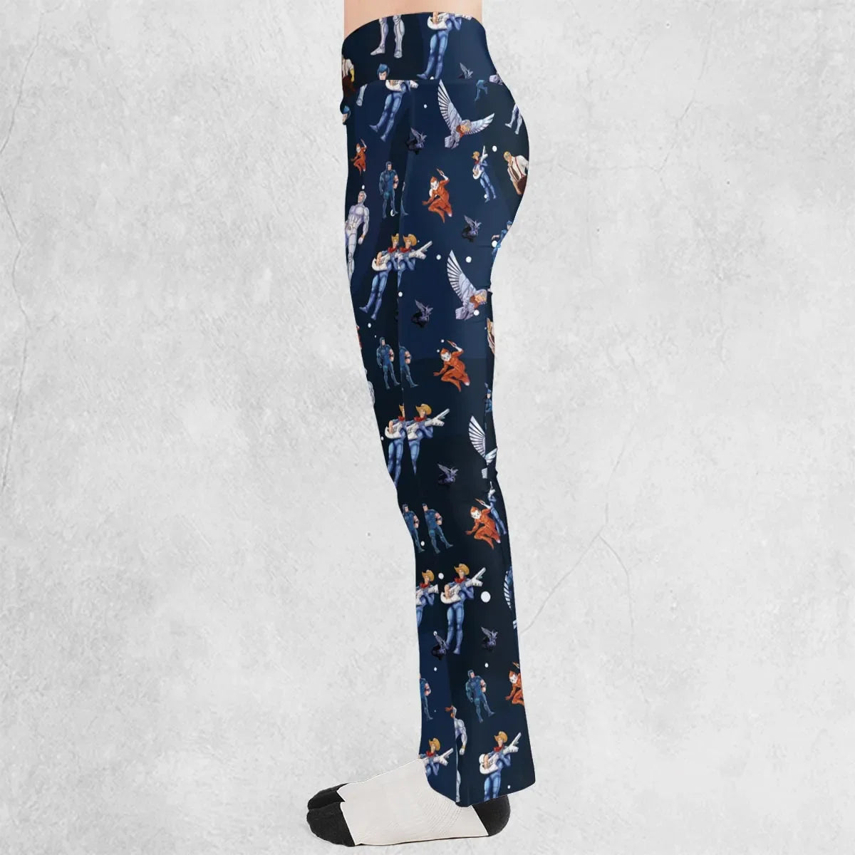 Silverhawks Cartoon Characters Flare Leggings