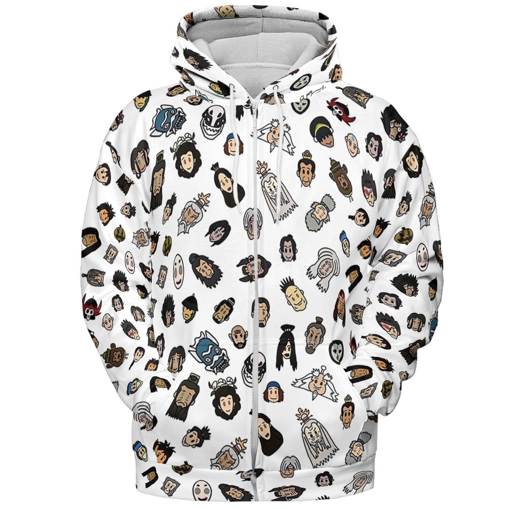 All-over Print Hoodie - V2ZKZ329 -  - 3