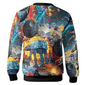 Spaceships Death Star Suncatcher Glass Cardigan