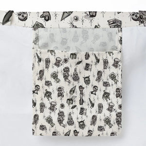 The Twilight Zone Characters Pattern Large Tote Bag