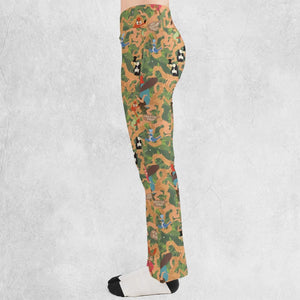 Flowing Down Splash Mountain Flare Leggings