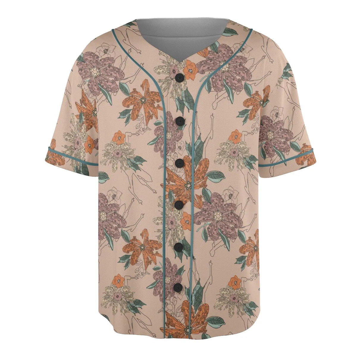 Star Wars Ships Floral Pattern Unisex Baseball Jersey