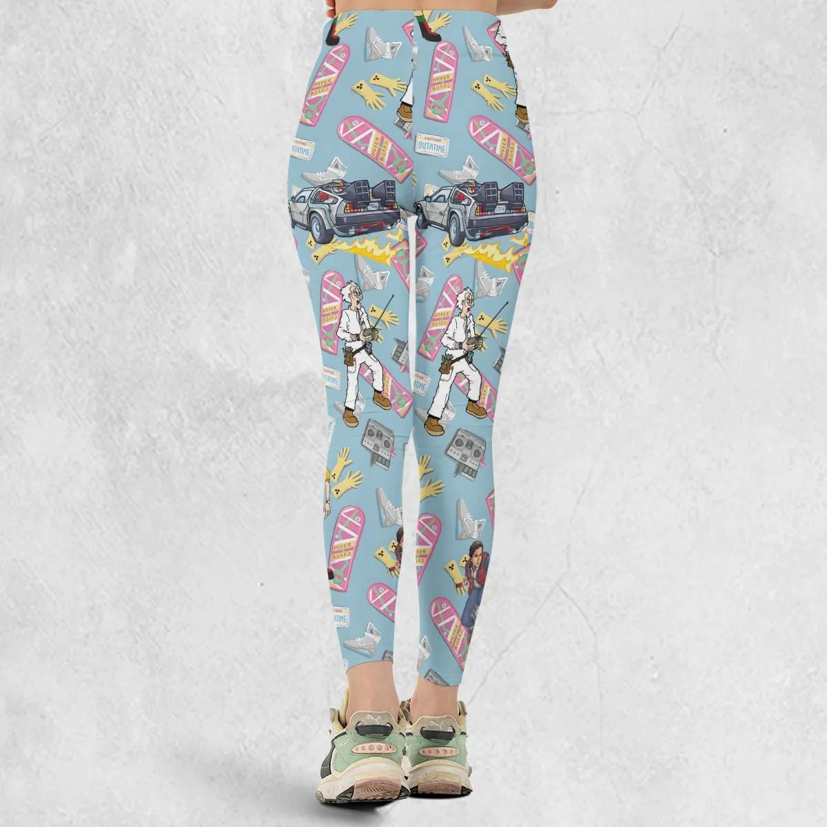 Marty McFly Dr. Emmett Brown Back To The Future Legging