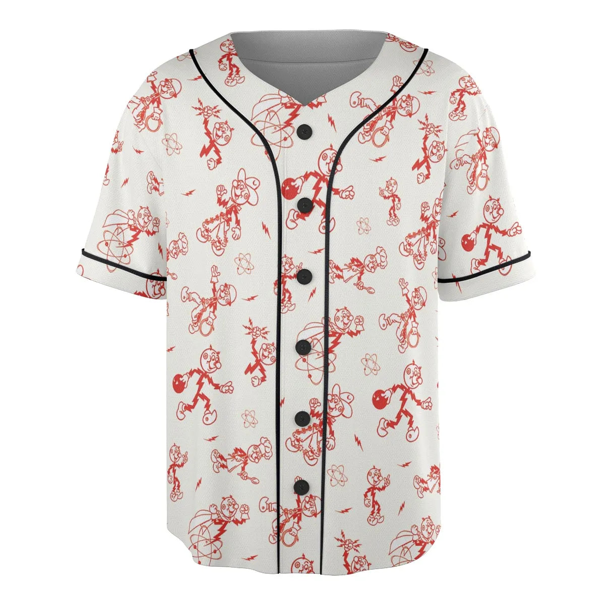 Vintage Style Nostalgic Reddy Kilowatt Unisex Baseball Jersey