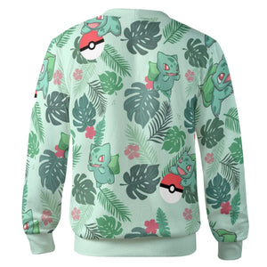 Bulbasaur Pokemon Pattern Cardigan