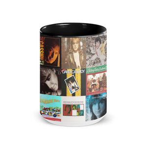 David Cassidy Accent Mug Classic Album Cover Collage Gift for Pop Music Fans
