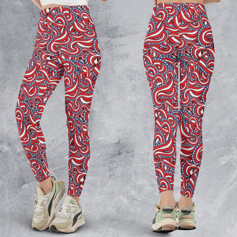 Patriotic American Flag Red White and Blue Stars -  - 3