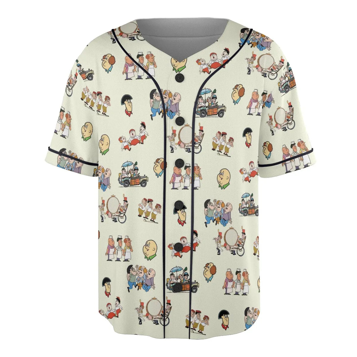 Three Stooges Cartoon 1965 Unisex Baseball Jersey