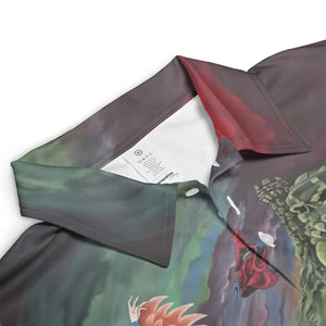 MOTU Castle Grayskull Battle AOP Men/Women Polo Shirt