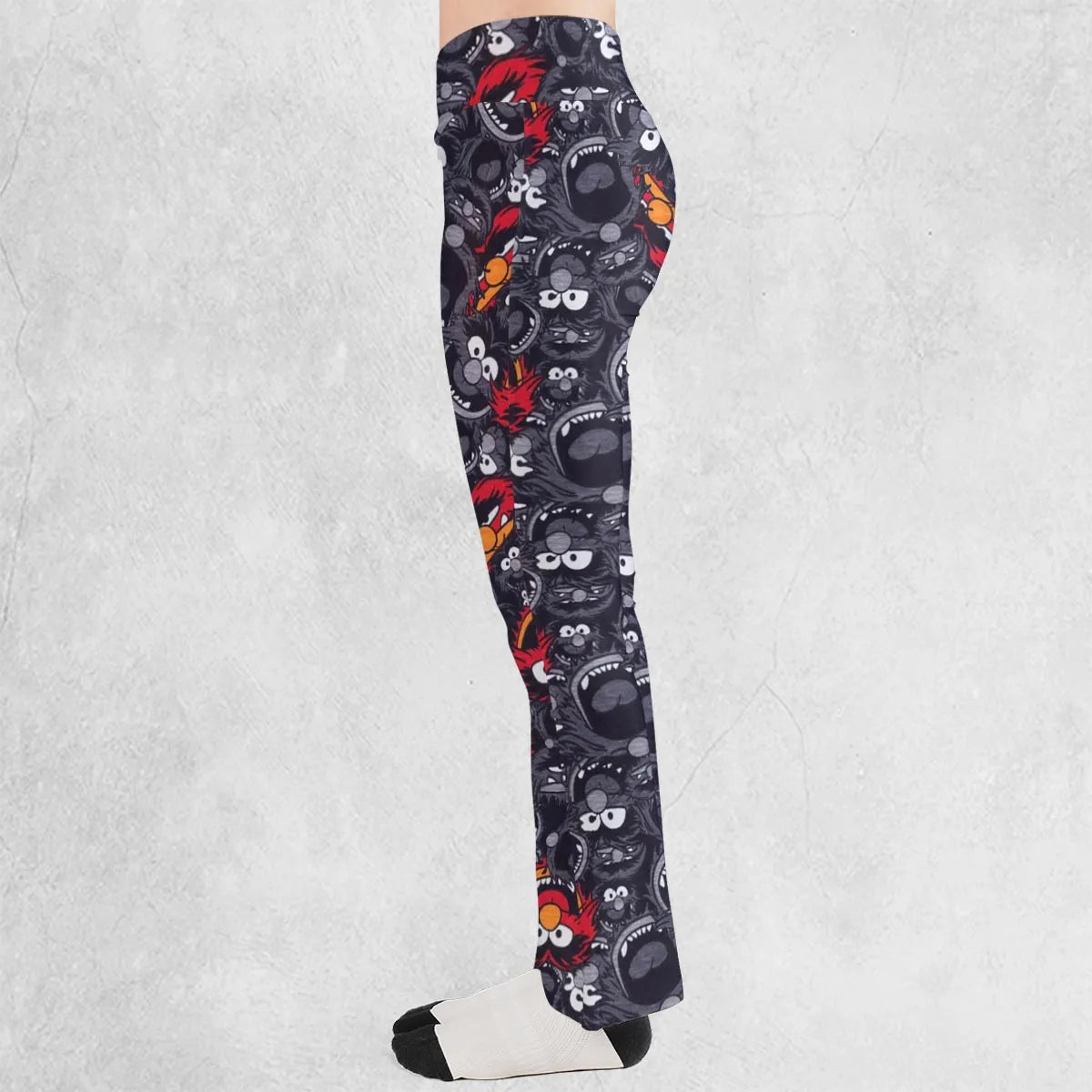 Animal The Muppets Pattern Flare Leggings