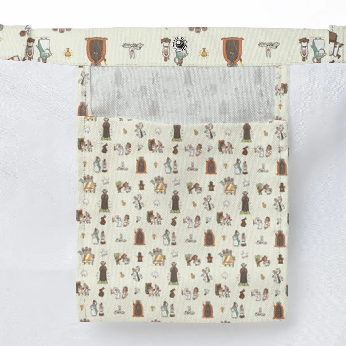 The Holy Grail Pattern Monty Python Button Down Large Tote Bag