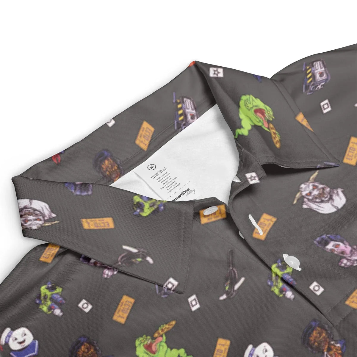 Ghostbusters Pattern AOP Men/Women Polo Shirt