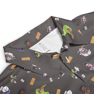 Ghostbusters Pattern AOP Men/Women Polo Shirt
